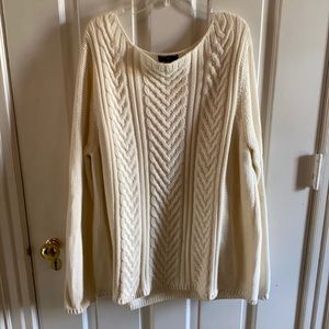 Gap cream knit sweater xxl